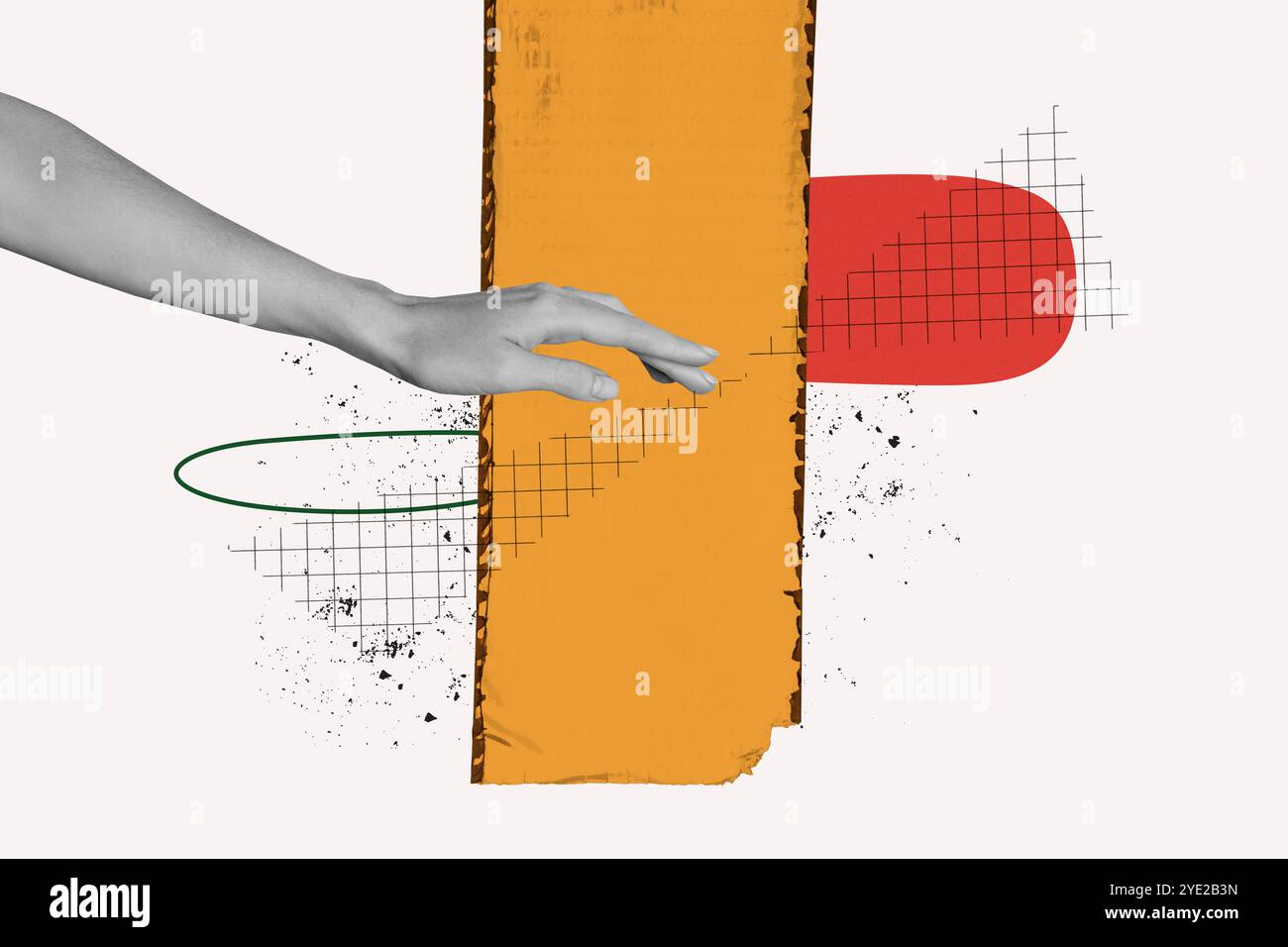 Composite trend artwork sketch image photo collage of copyspace figure ...