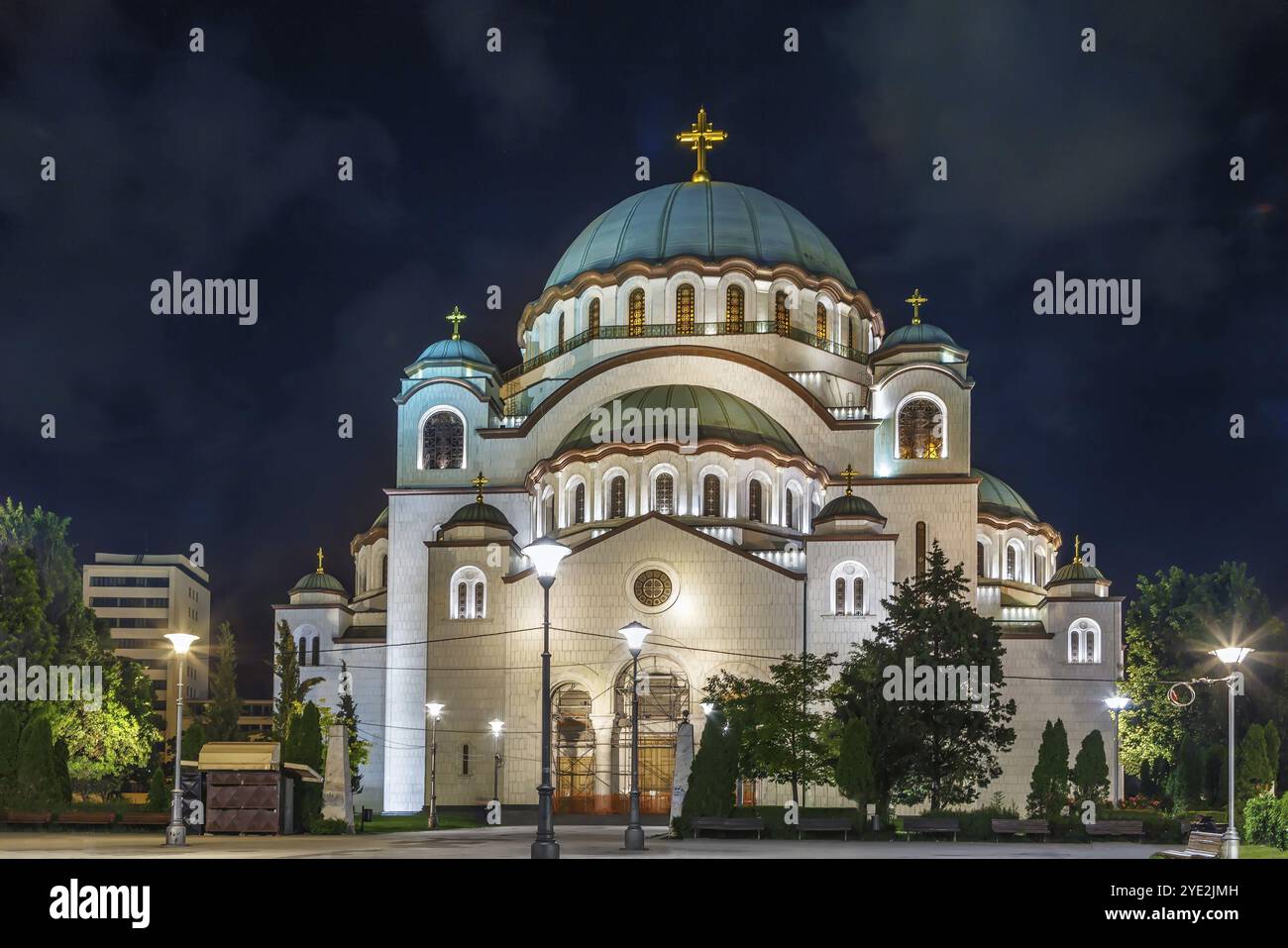 Church Of Saint Sava Is A Serbian Orthodox Church In Belgrade Serbia 