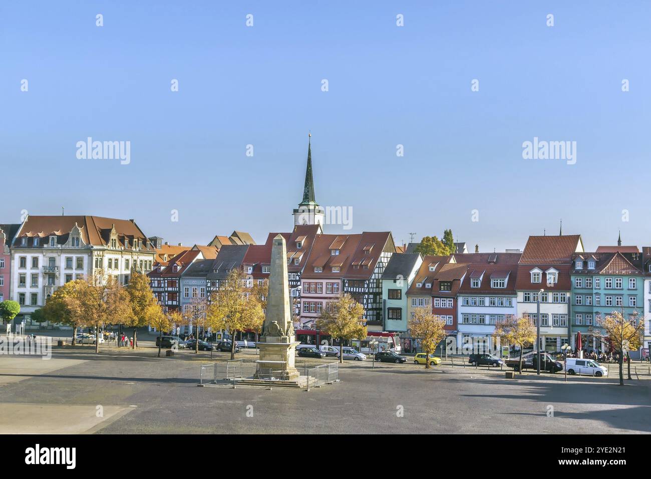 View of the historical city centre of Erfurt, Germany, Europe Stock ...