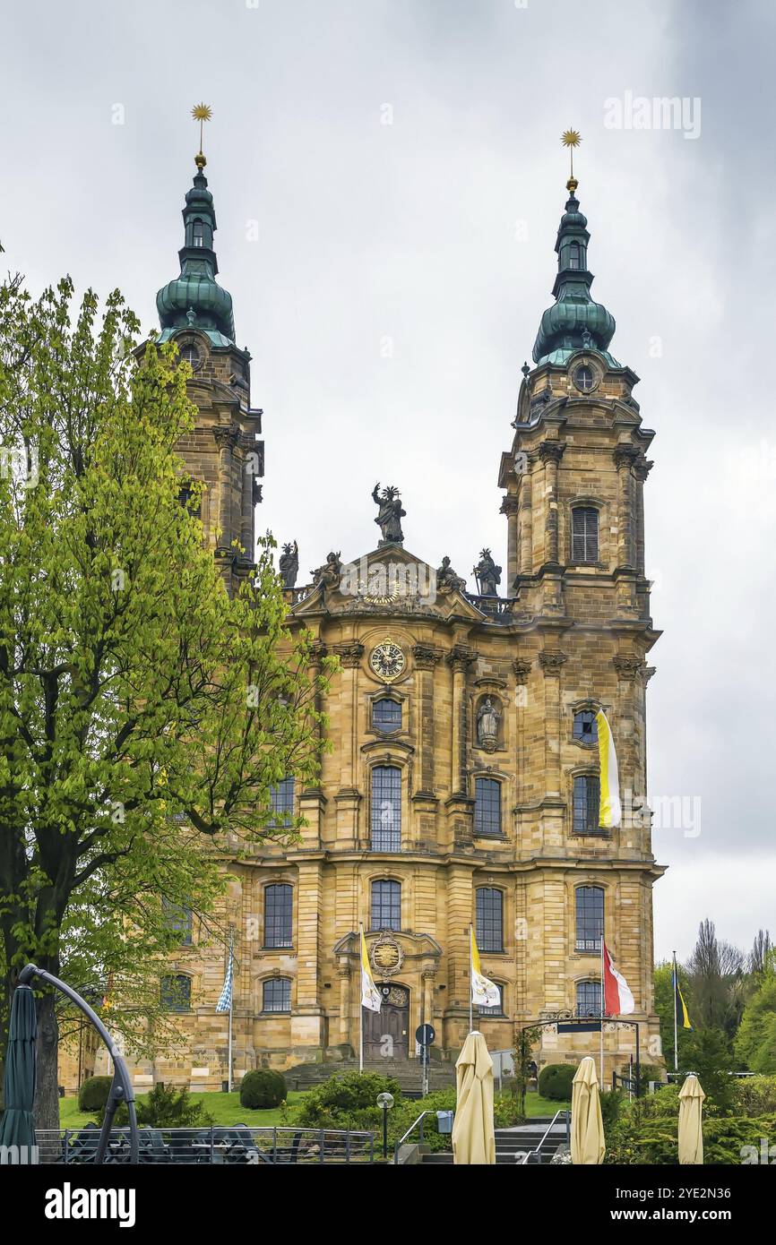 Basilica of the Fourteen Holy Helpers, Germany. The late Baroque-Rococo ...