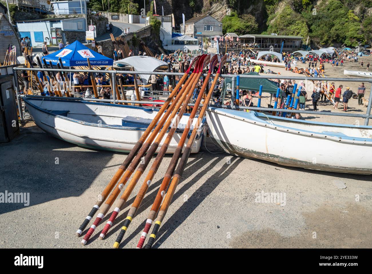Stacked rowing oars hi-res stock photography and images - Alamy