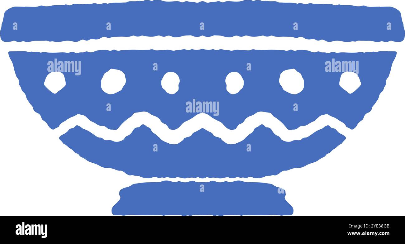 Decorative Bowl Silhouette Vector Illustration Stock Vector Image & Art ...