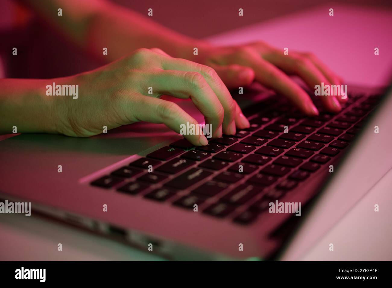 Typing digital engagement close hi-res stock photography and images - Alamy
