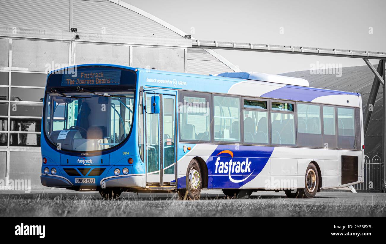 GN06 EUU - Volvo B7RLE Wright Eclipse Gemini - Arriva Kent Thameside - Fastrack [Preserved] Stock Photo