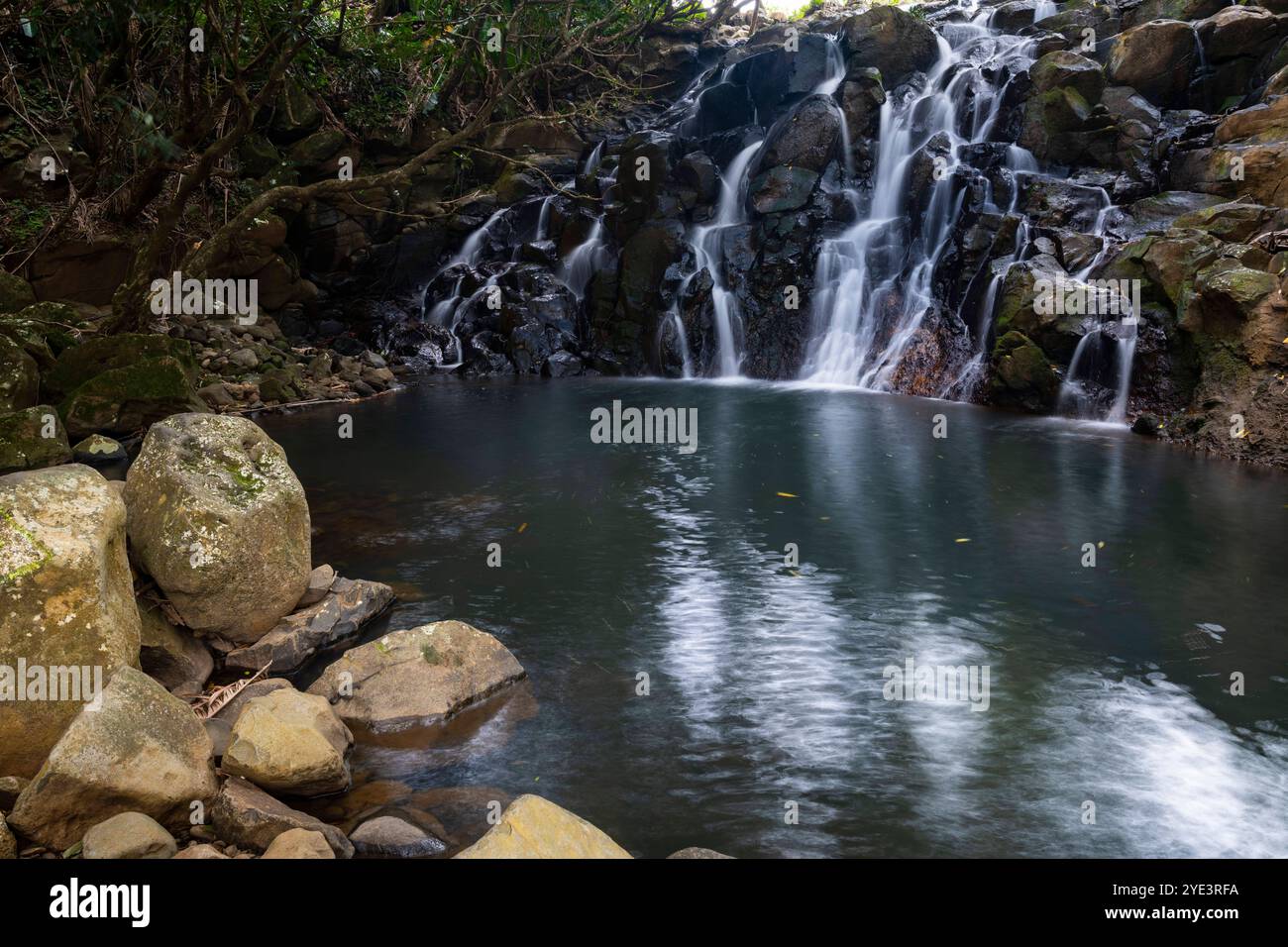 Wasserfall, 23 farbige Erde Naturpark, 23 coloured earth Park, La ...