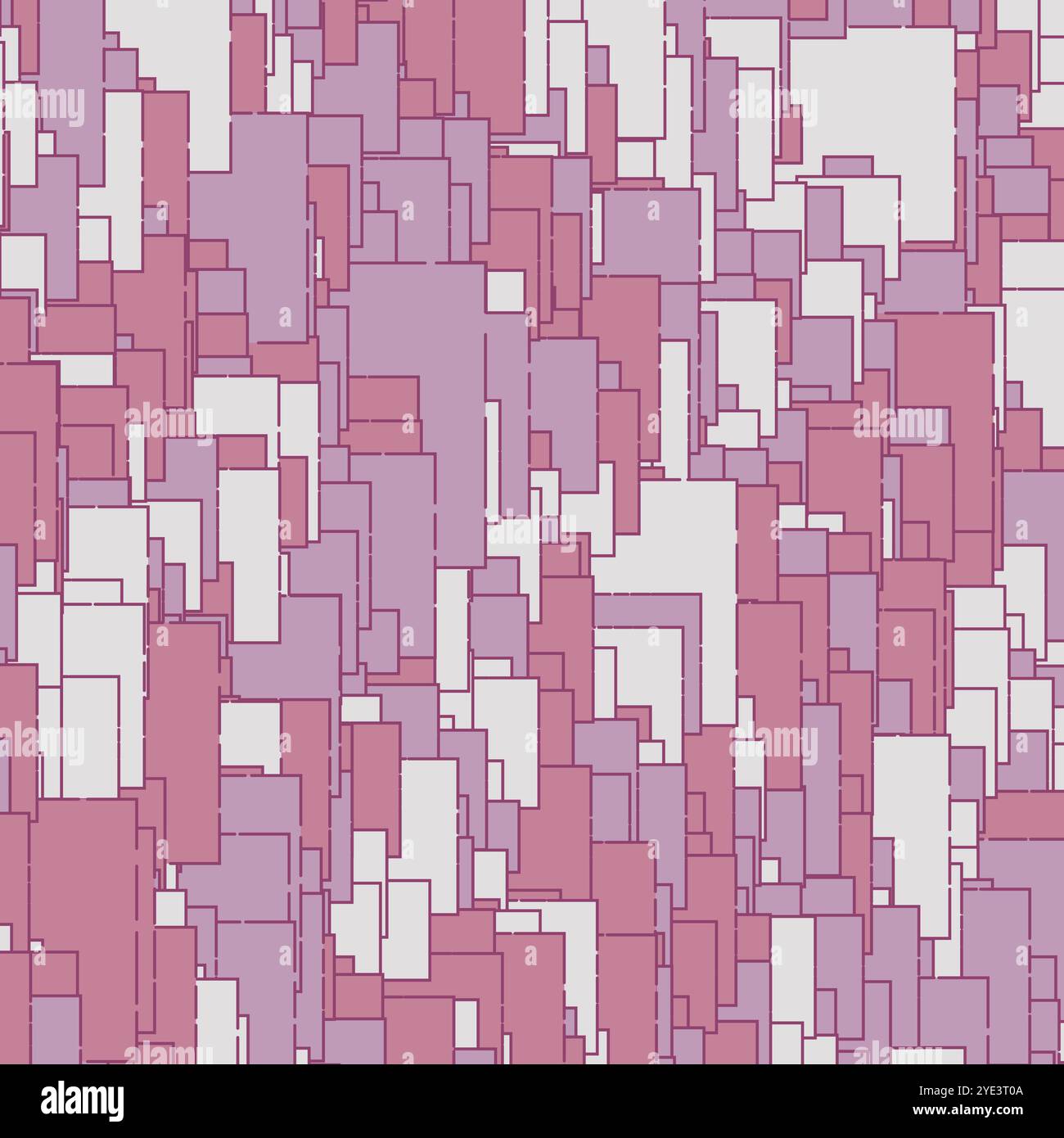 Square pink abstract background with urban tiles and bricks, cover ...