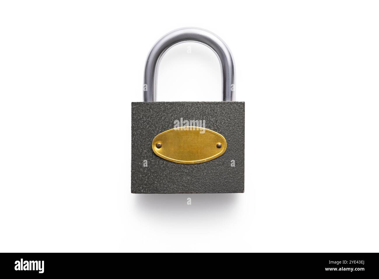 Locked padlock isolated on white background Stock Photo