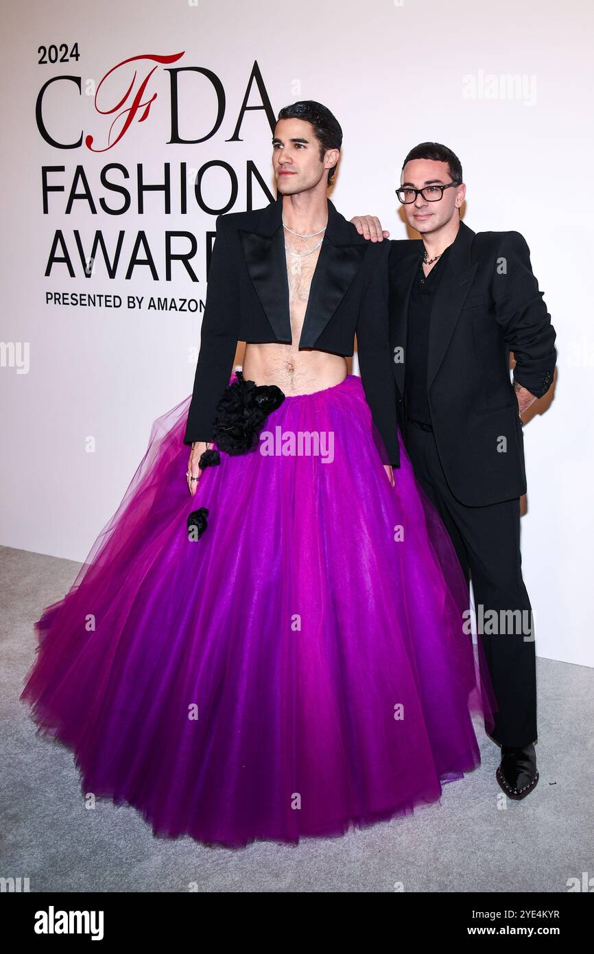 New York, USA. 28th Oct, 2024. Darren Criss and Christian Siriano(02)