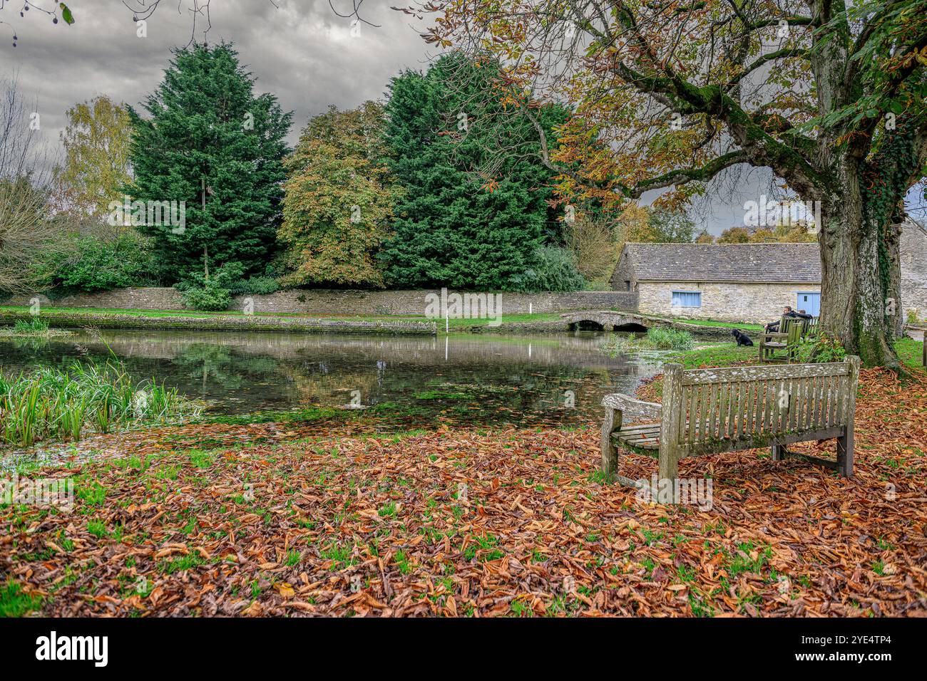 Shilton Village Ford in Oxfordshire Stock Photo