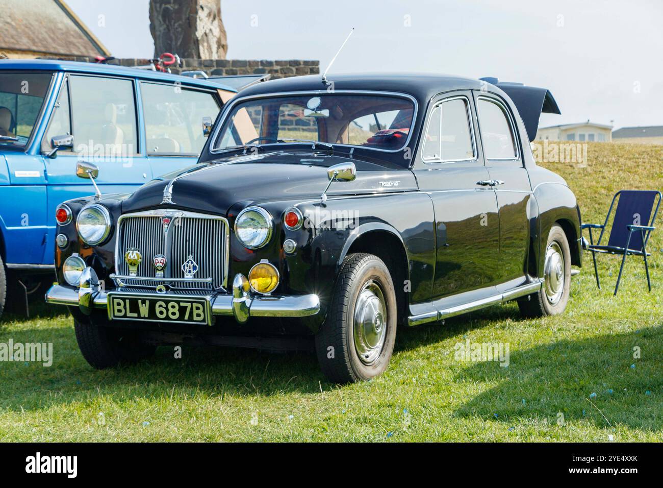 black 1964 Rover 95 BLW687B P4 vintage at classic car show newbiggin on ...