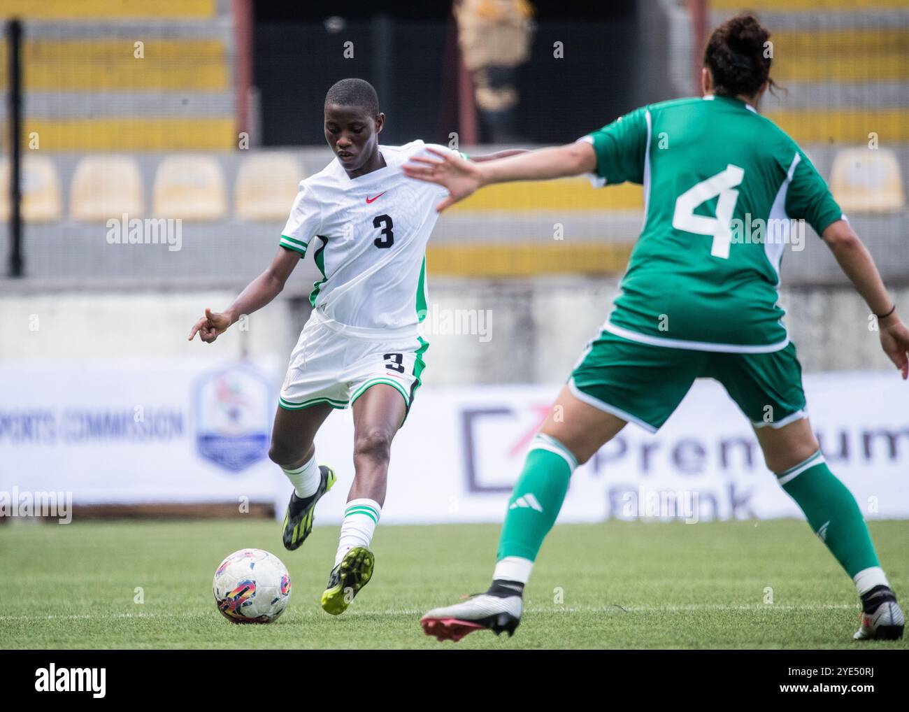 l r Shukurat Oladipo And Lea Abadou During The Algeria Vs Nigeria l-r-shukurat-oladipo-and-lea-abadou-during-the-algeria-vs-nigeria