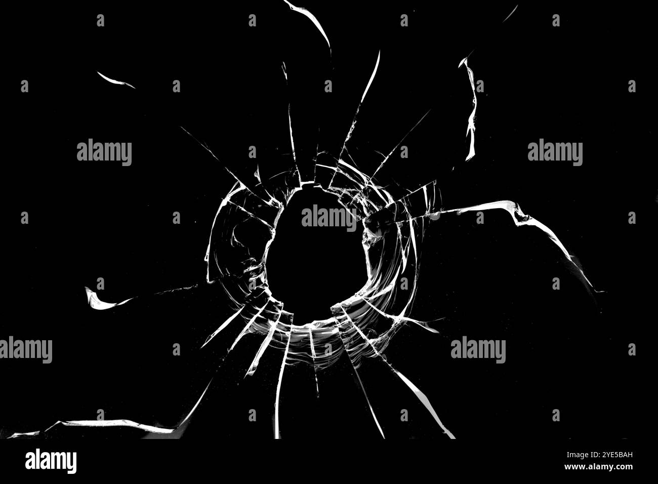 Texture of broken glass on a black background Stock Photo - Alamy