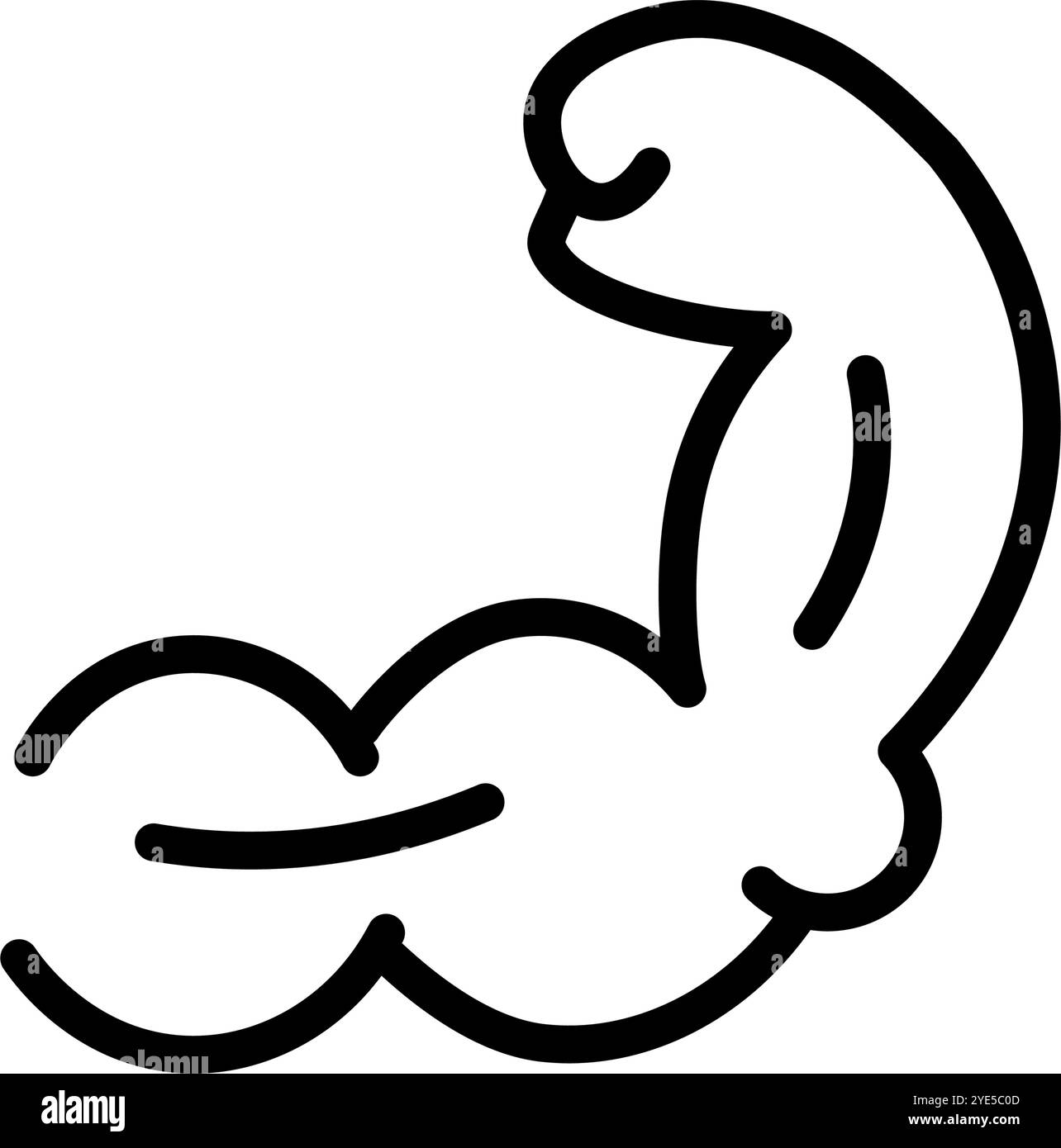 Biceps icon simple illustration biceps hi-res stock photography and ...