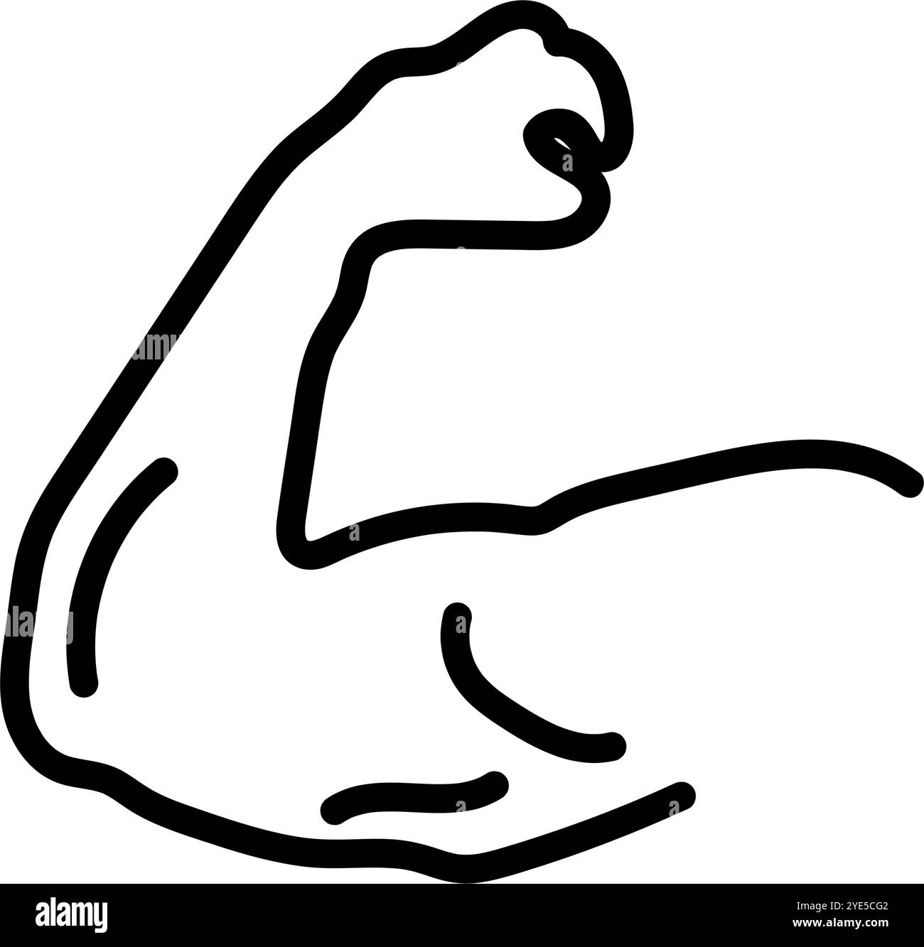 Bicep flex vector hi-res stock photography and images - Alamy