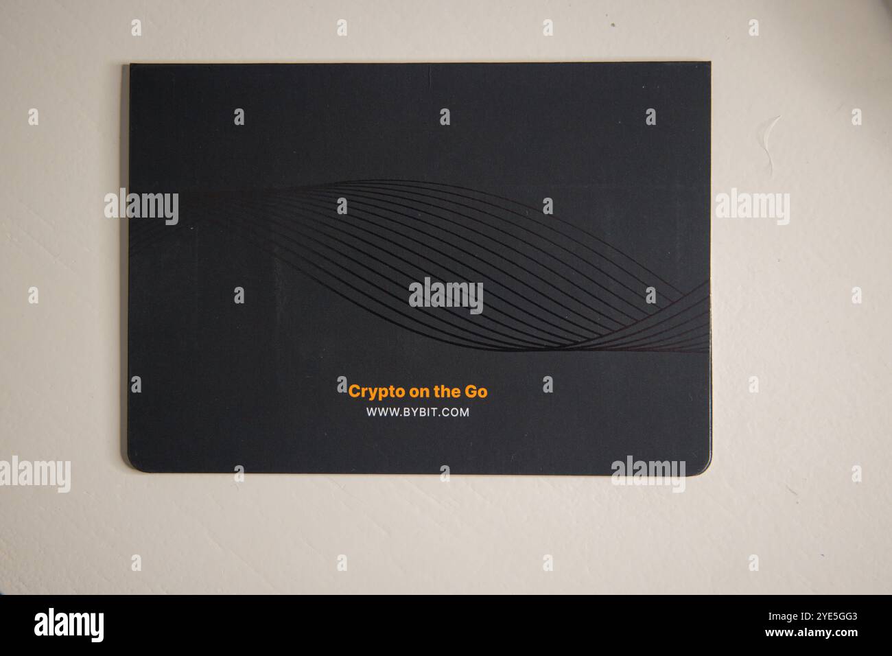 Welcome package with Bybit card; a Mastercard debit card with cashback from  the cryptocurrency exchange Bybit Stock Photo - Alamy