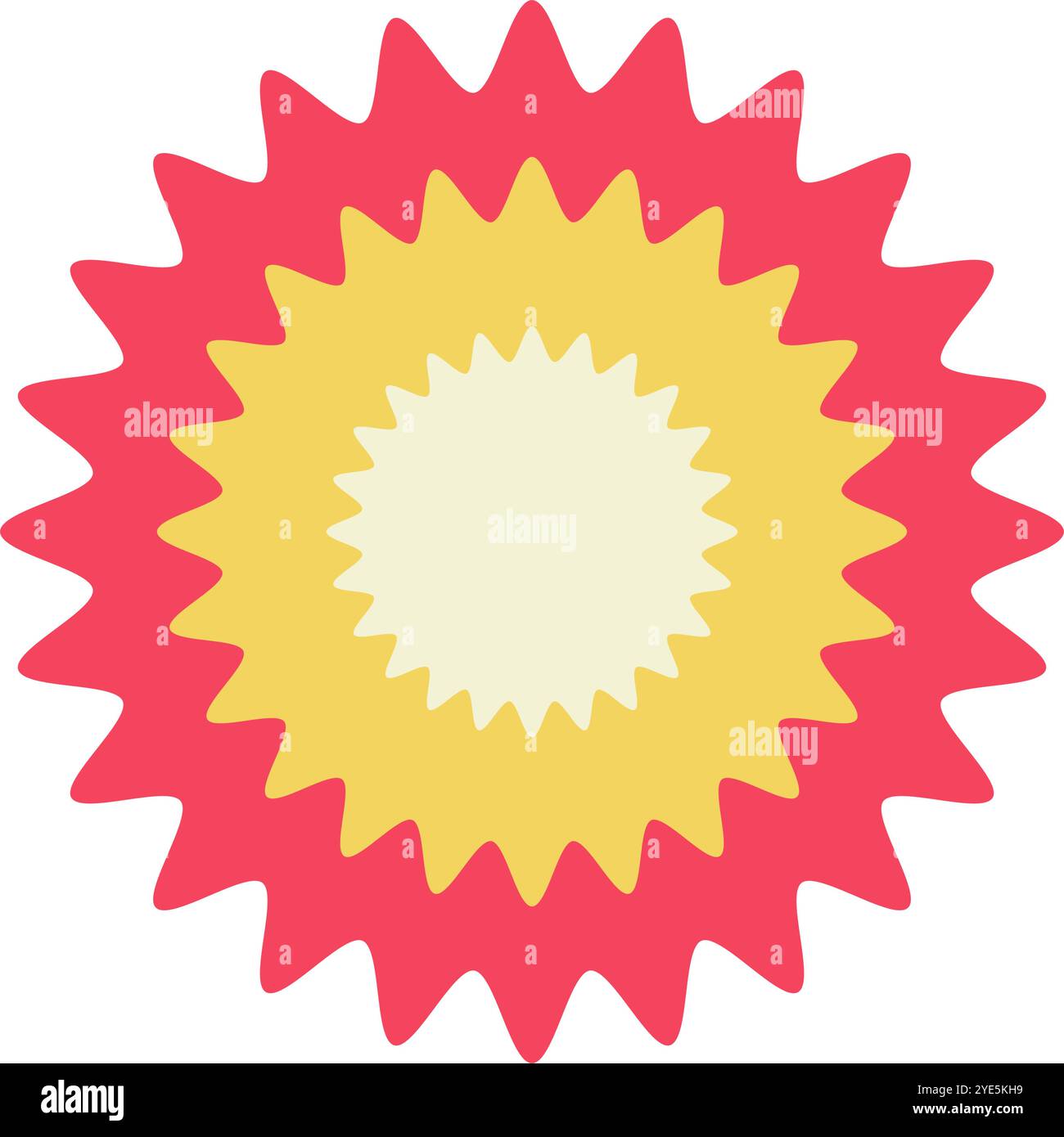 Pop emphasized explosive icon. Editable vector. Stock Vector