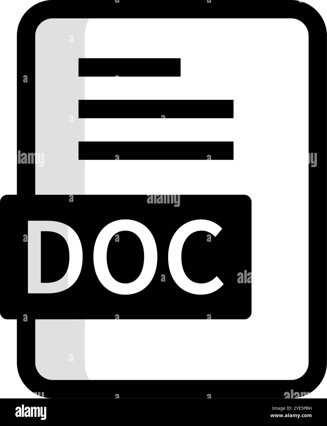 Doc technology logo Black and White Stock Photos & Images - Alamy