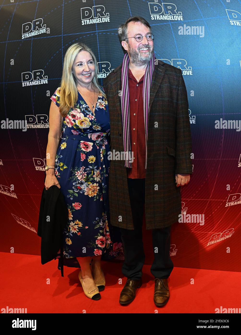 LONDON, UK. 29th Oct, 2024. Victoria Coren and David Mitchell attends 'Dr. Strangelove' play press night at Noël Coward Theatre, London, UK. (Photo by 李世惠/See Li/Picture Capital) Credit: See Li/Picture Capital/Alamy Live News Stock Photo