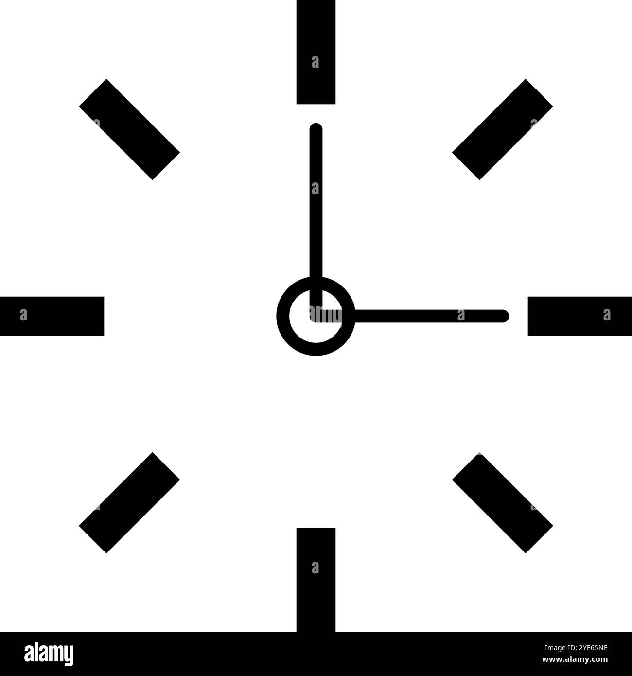 Modern clock logo. Time icon. Editable vector. Stock Vector