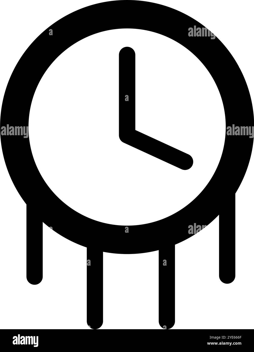 Negative time consumption icon. Editable vector. Stock Vector