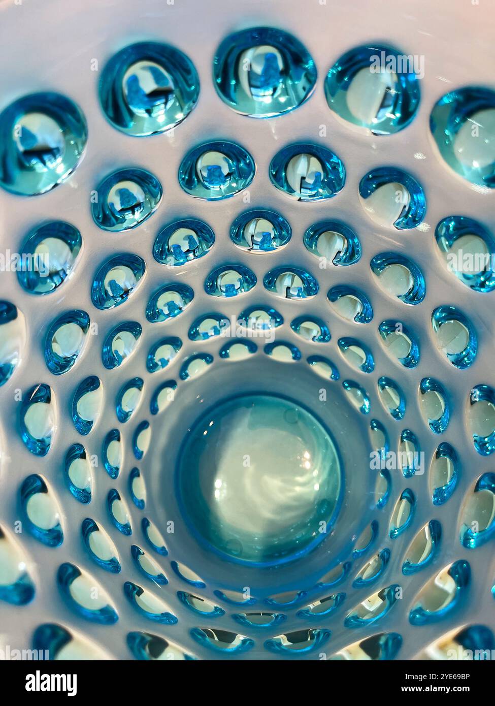 Interior of crystal vase - Smartphone Captured Stock Image