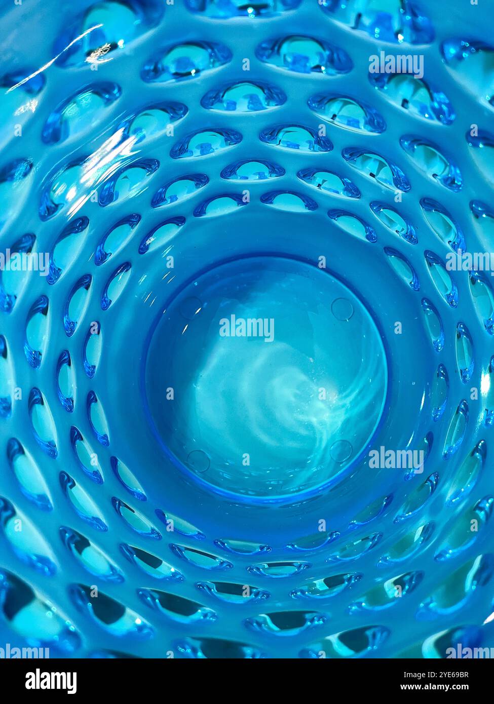 Interior of crystal vase - Smartphone Captured Stock Image