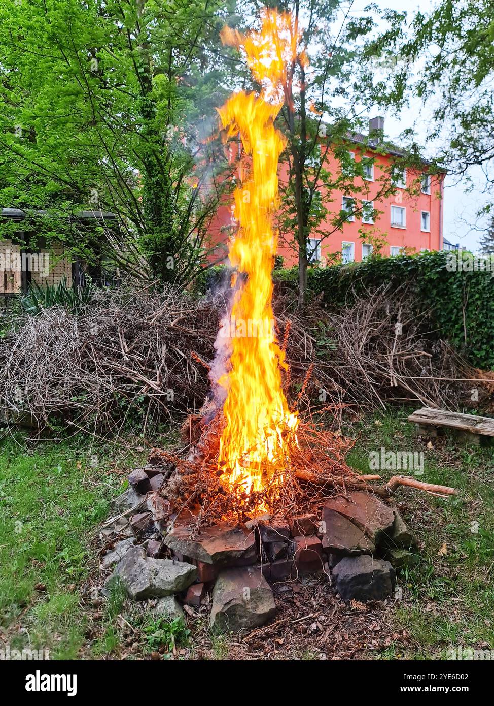 Burning bonfire dry branches in hi-res stock photography and images - Alamy