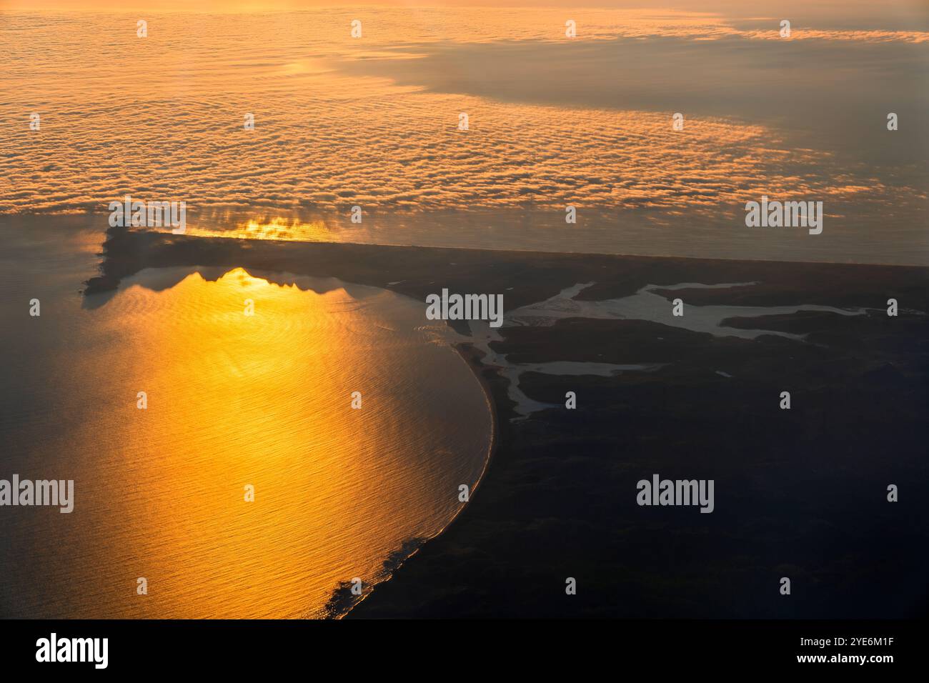 Punta Reyes Aerial View of Point Reyes at Sunset, Northern California, United ...