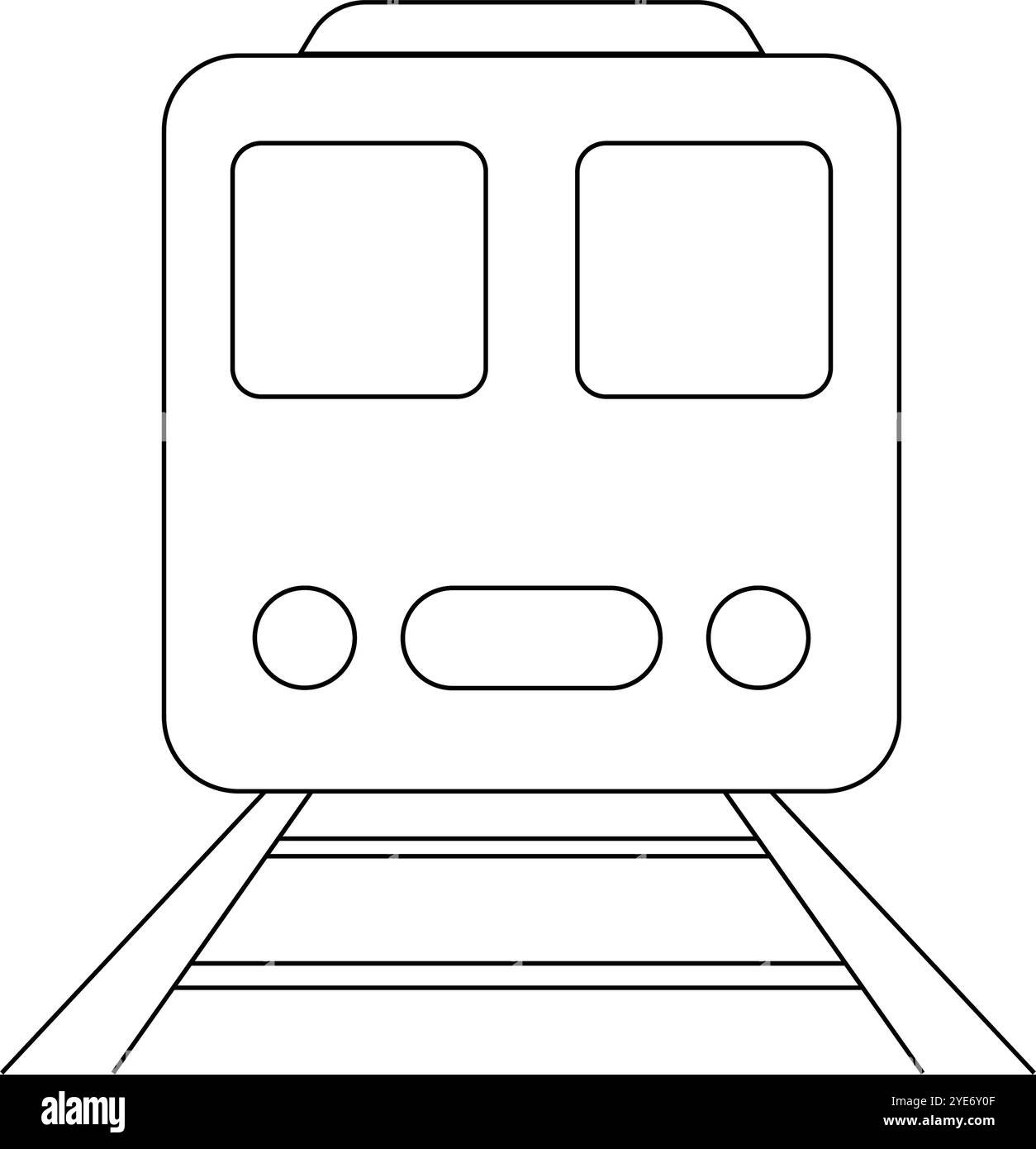 Express and cargo train underground transport Stock Vector Images - Alamy