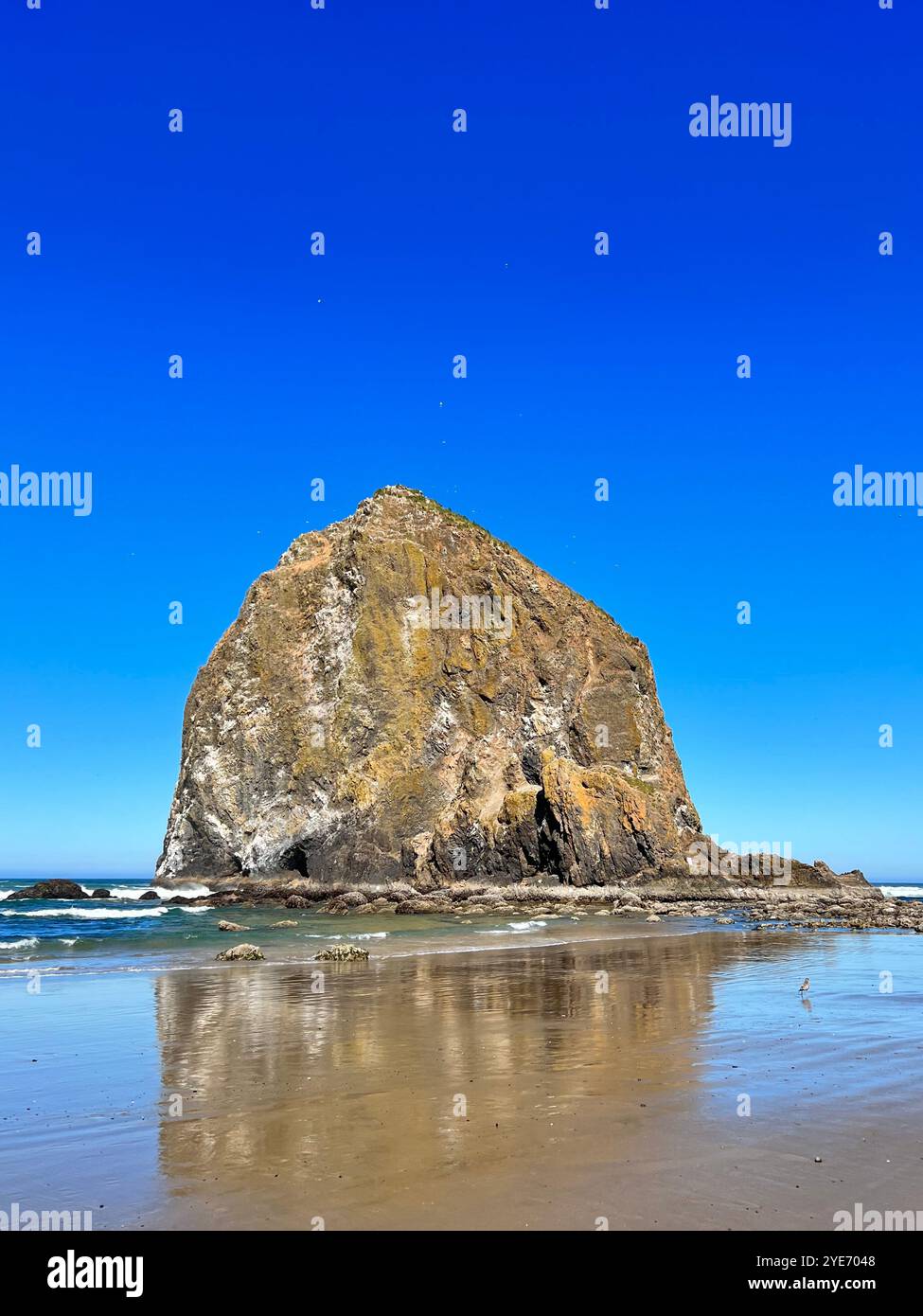 Haystack Rock - Smartphone Captured Stock Image