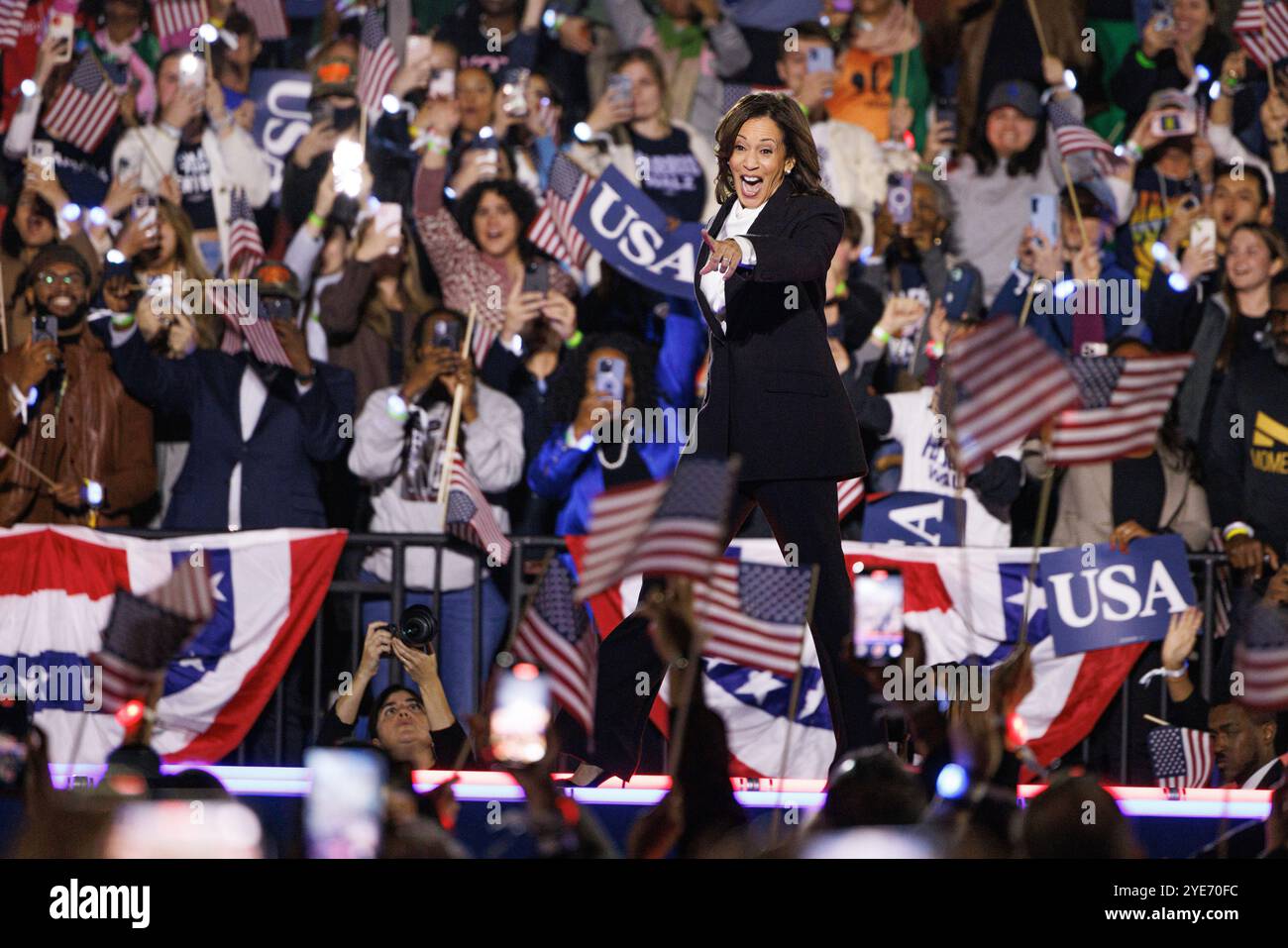 Washington, United States. 29th Oct, 2024. Vice President Kamala Harris ...