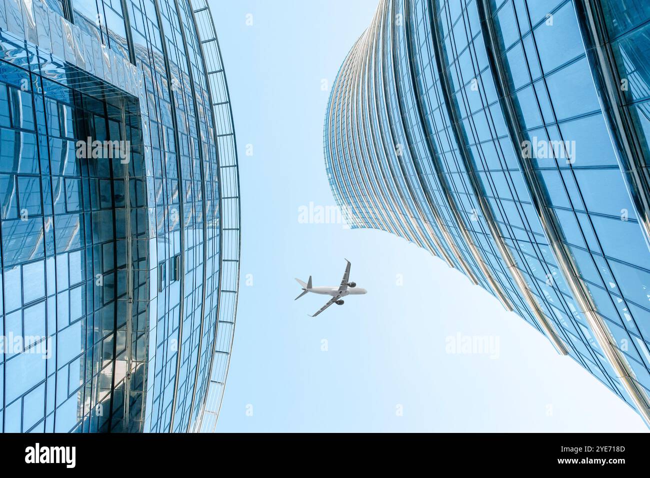 Aerial low flying over silhouette hi-res stock photography and images ...
