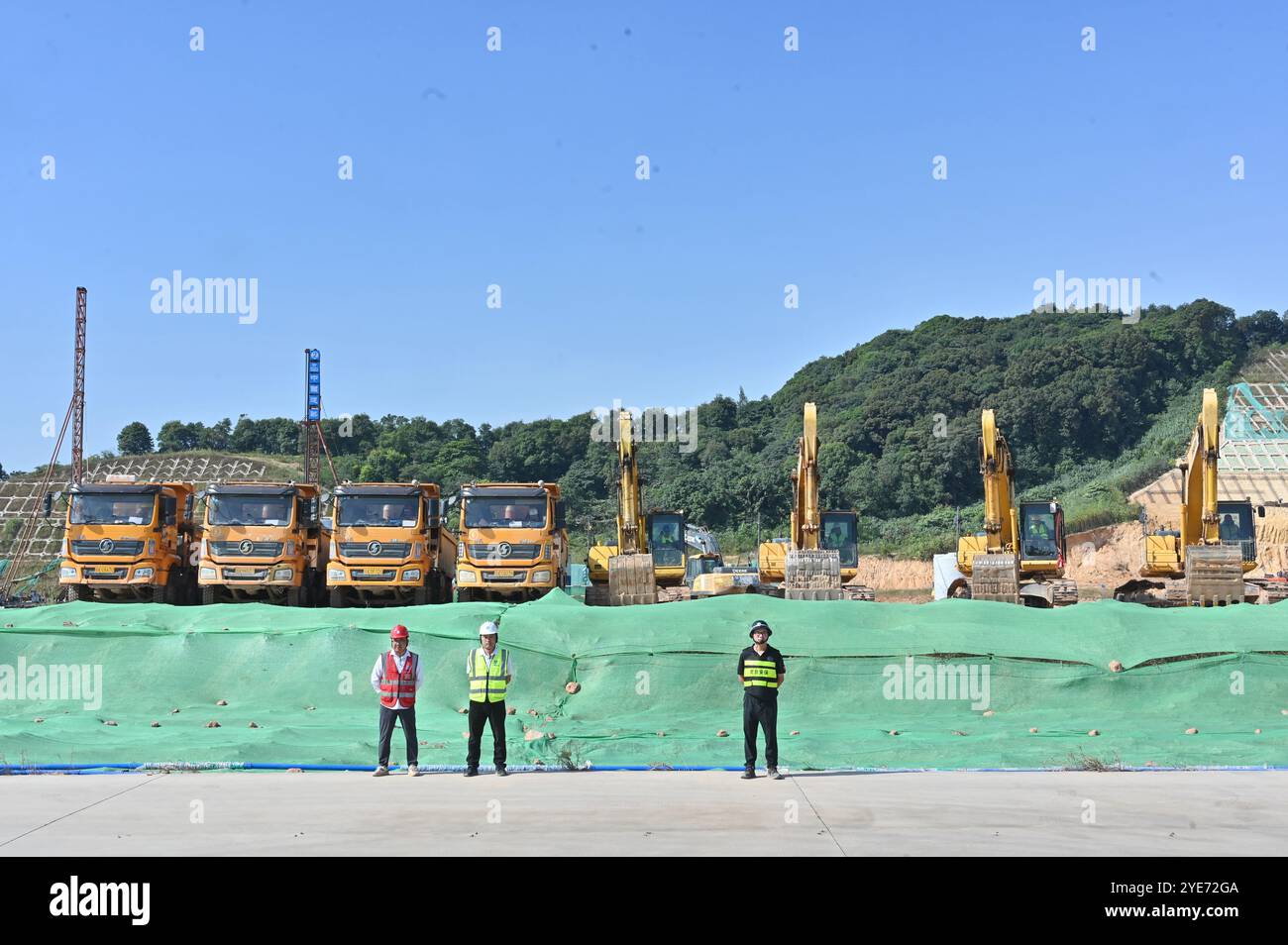 Manufacturing base. Guangzhou,China.27th October 2024. Xiaopeng Huitian Flying Automotive Intelligent Manufacturing Base officially started construction in Guangzhou, Guangdong Province, on October 27, 2024. Credit: Chen Chuhong/China News Service/Alamy Live News Stock Photo