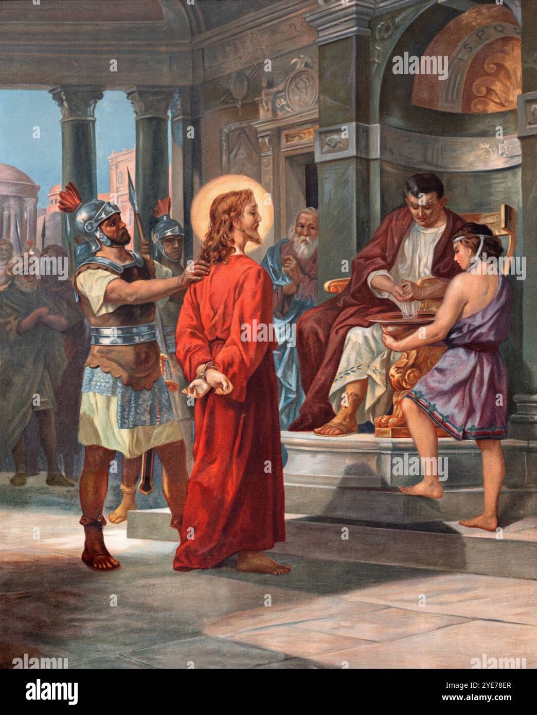 ALESSANDRIA, ITALY - SEPTEMBER 10, 2024: The painting Jesus before ...