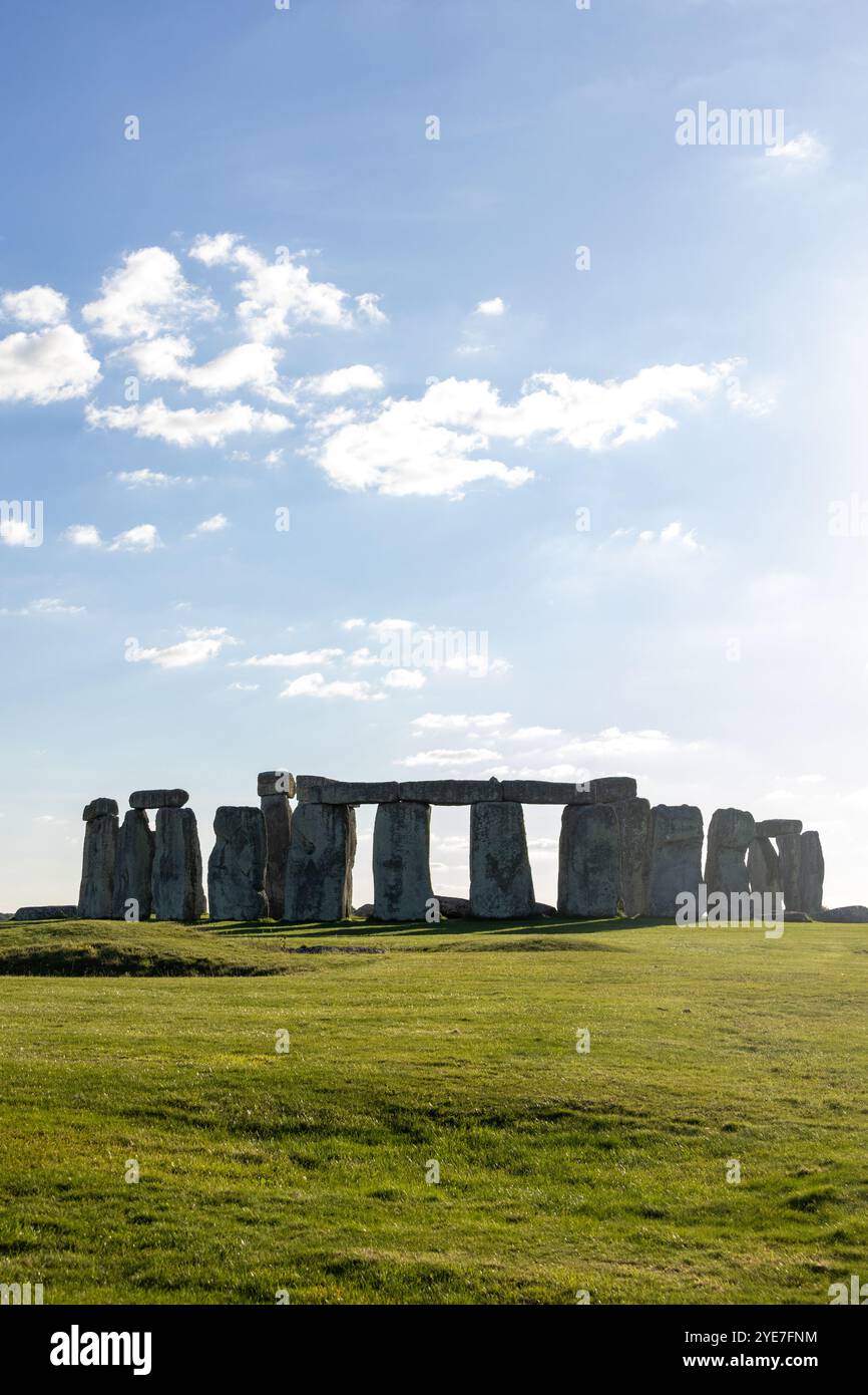 Monument of Stonehenge during a afternoon in England Stock Photo