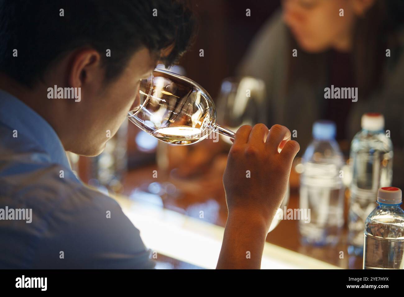 Happy man sitting glass hi-res stock photography and images - Alamy
