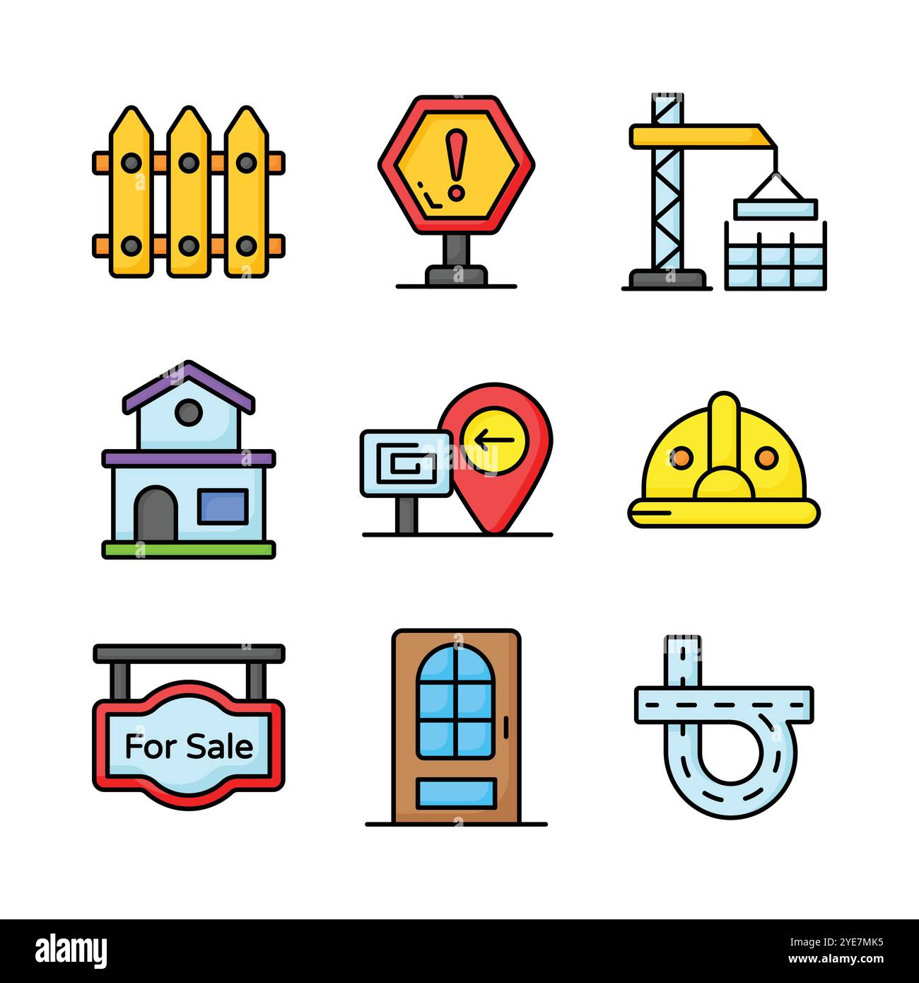 Mobile crane Stock Vector Images - Alamy