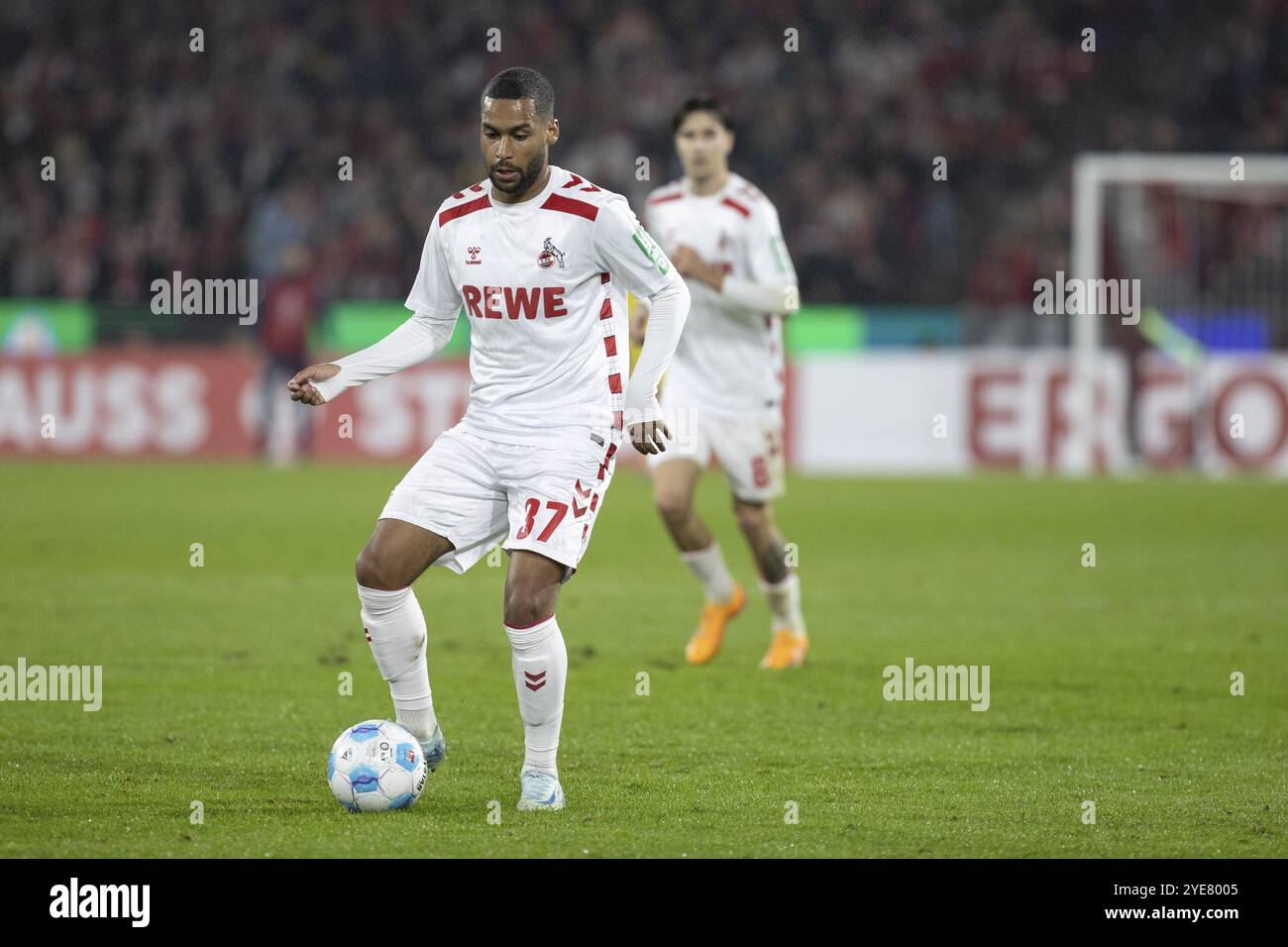 Linton Maina (1.FC Koeln, Midfield, #37), DFB Pokal: 1.FC Koeln, Holstein Kiel on 29/10/2024 at the RheinEnergieStadion in Cologne Germany . (DFL/DFB Stock Photo