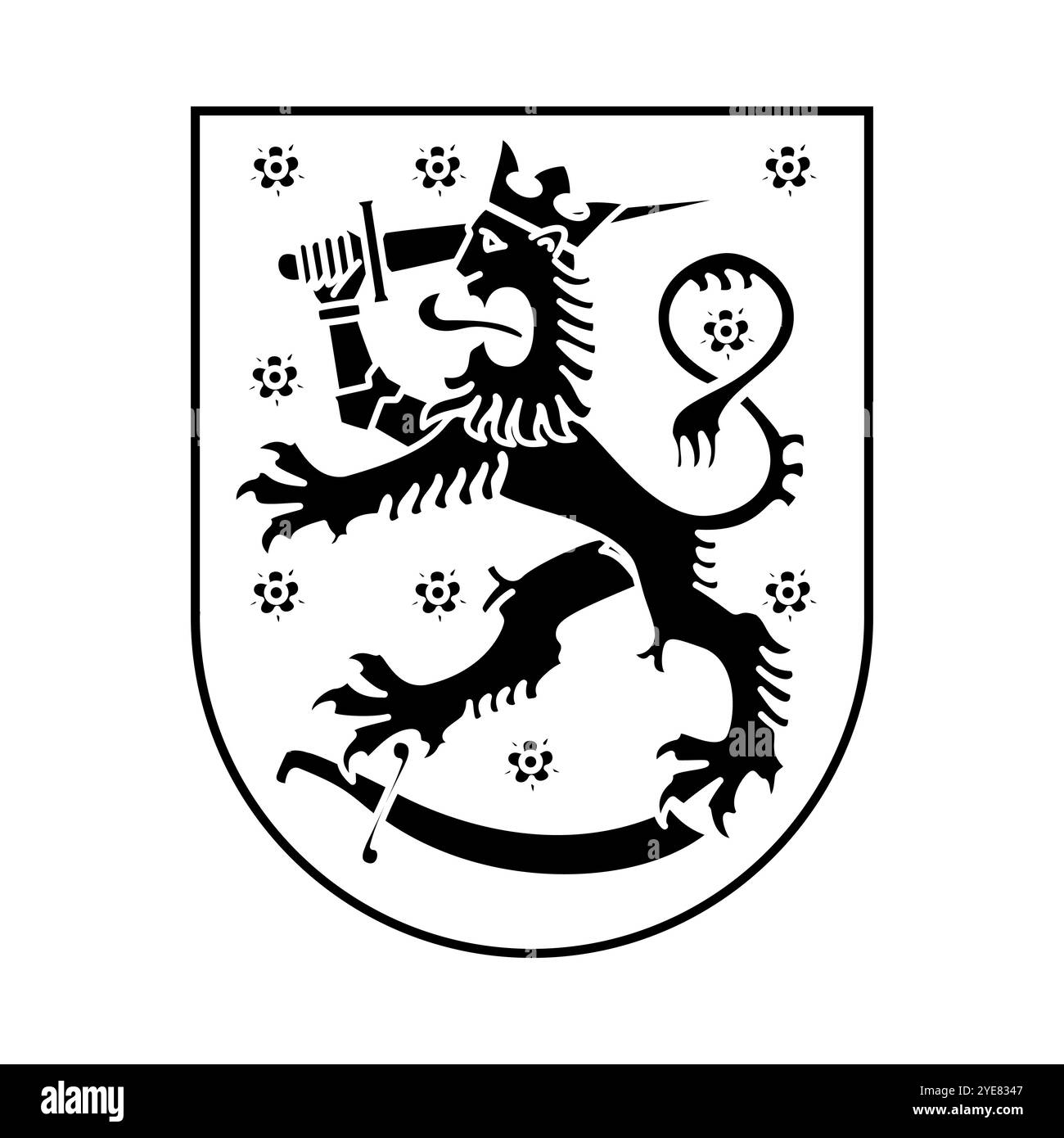 National coat arms finland hi-res stock photography and
