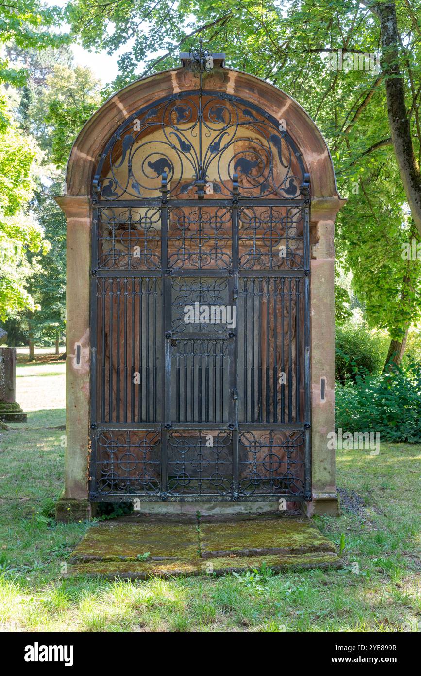 Gießen, Alter Friedhof, Grabmal für Katharina Wolff von Todenwarth +1635 Stock Photo