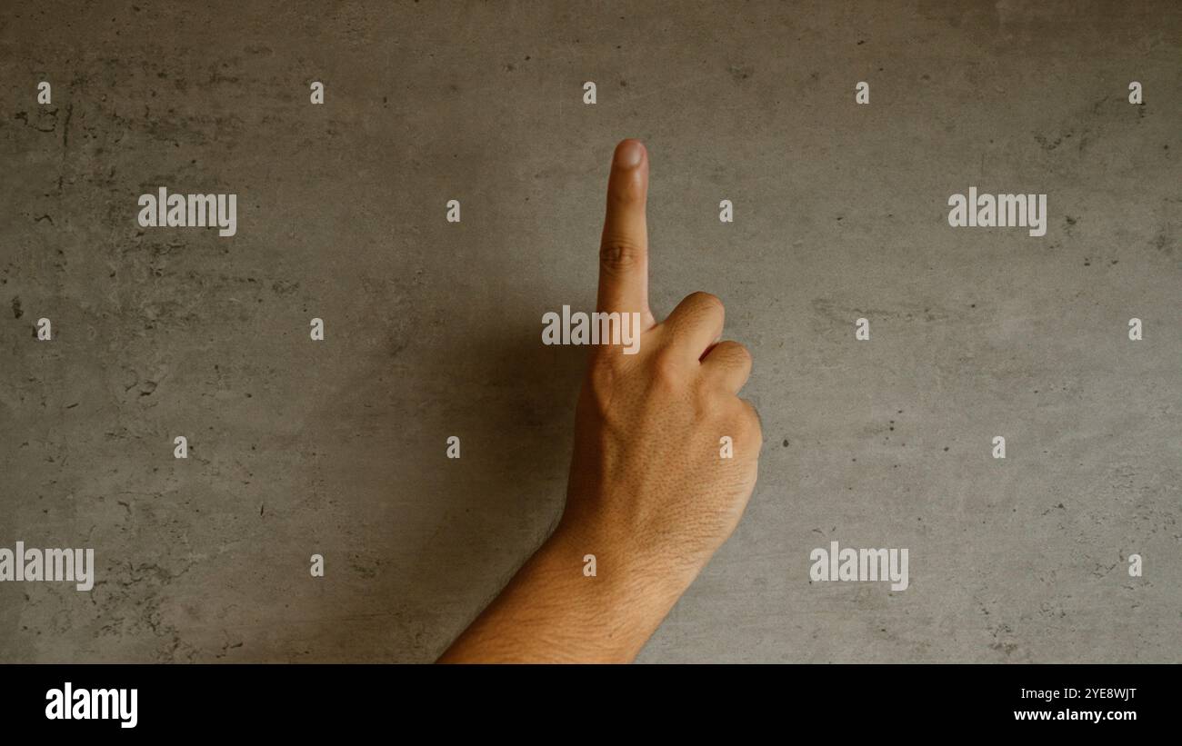 Hand Point 1 One point perspective concept hi-res stock photography and images - Alamy