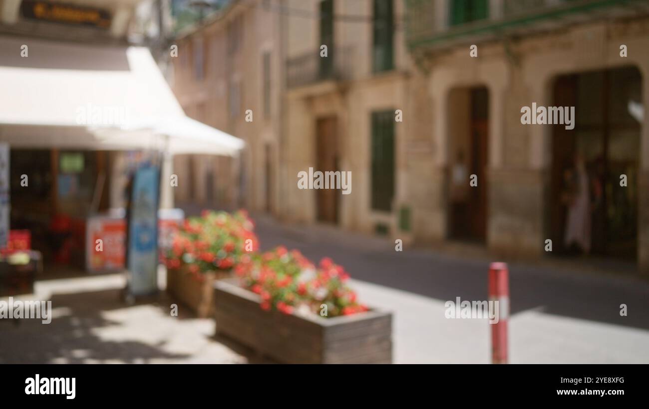 Outdoor blurred street in mallorca hi-res stock photography and images ...