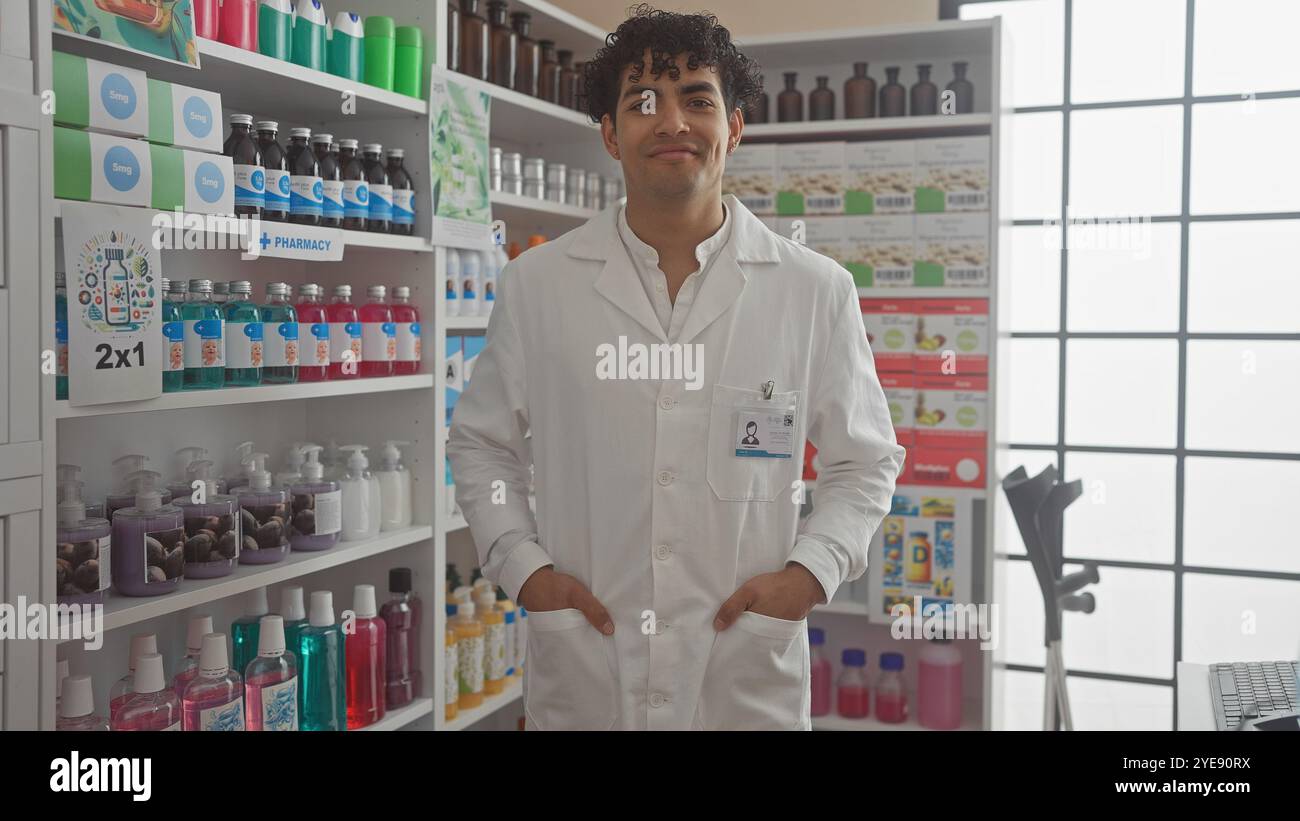 Handsome hispanic male pharmacist hi-res stock photography and images ...