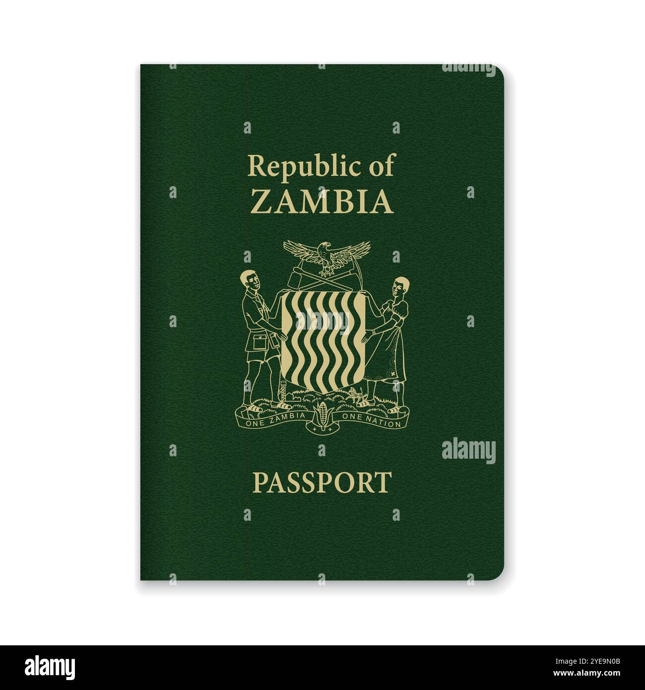 zambian-passport-stock-vector-images-alamy