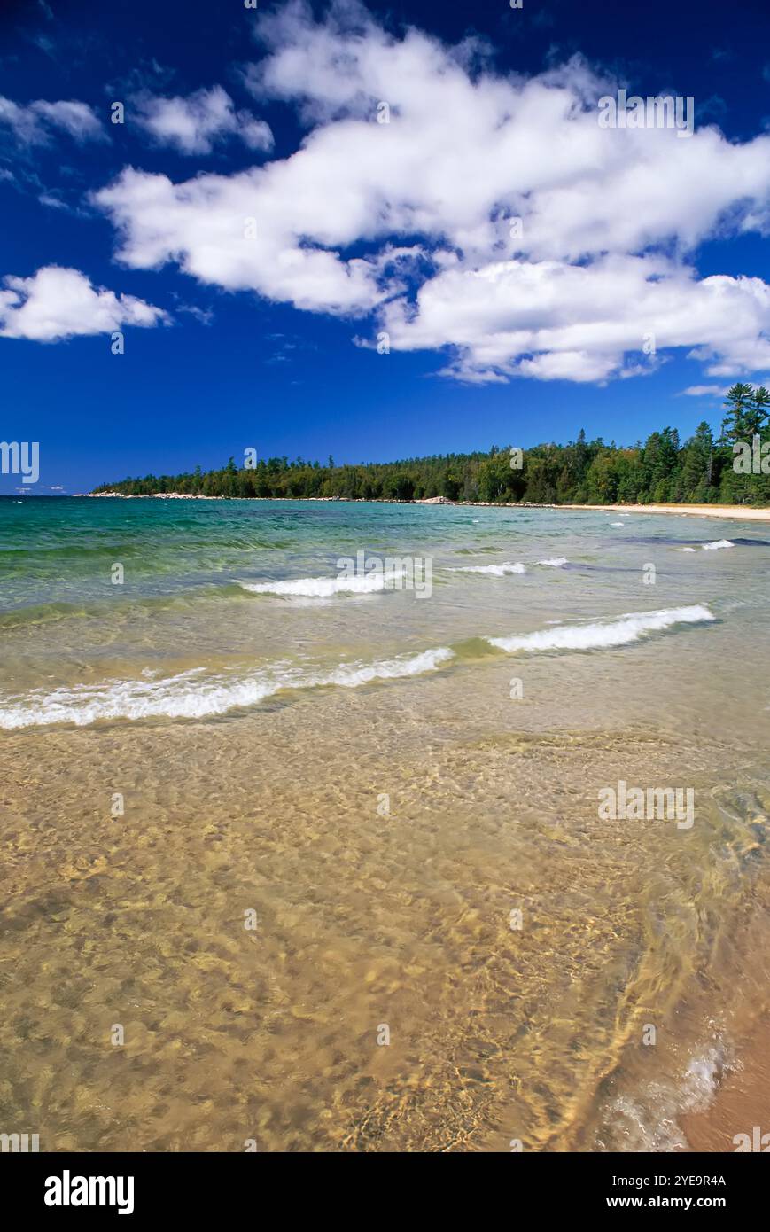 Lake Superior at Sand River in Lake Superior Provincial Park in Ontario ...