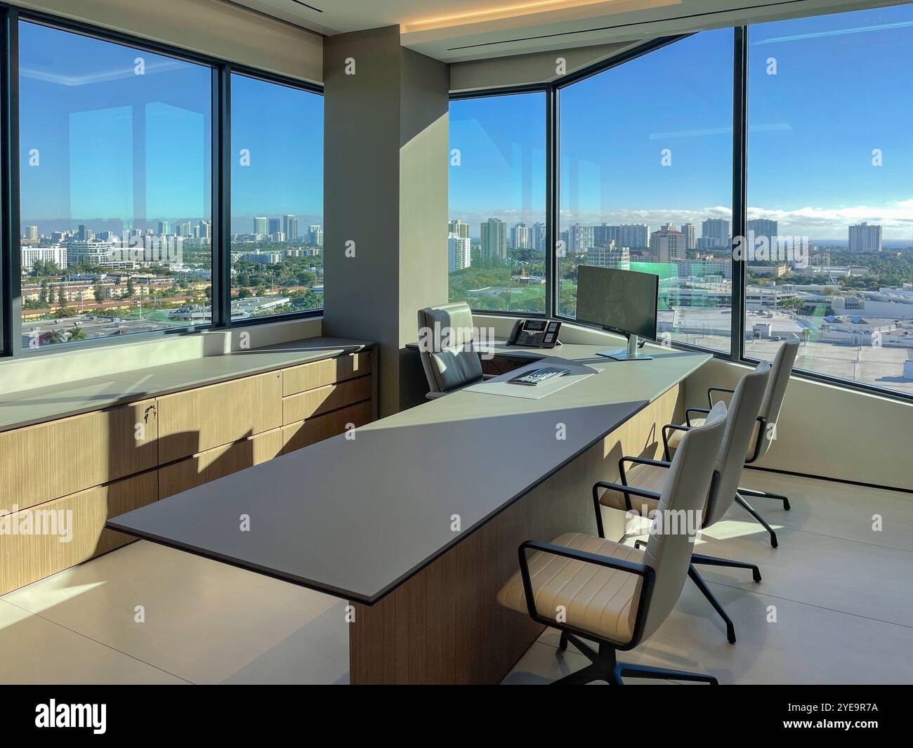 Corner office, Miami, Florida, USA - Smartphone Captured Stock Image