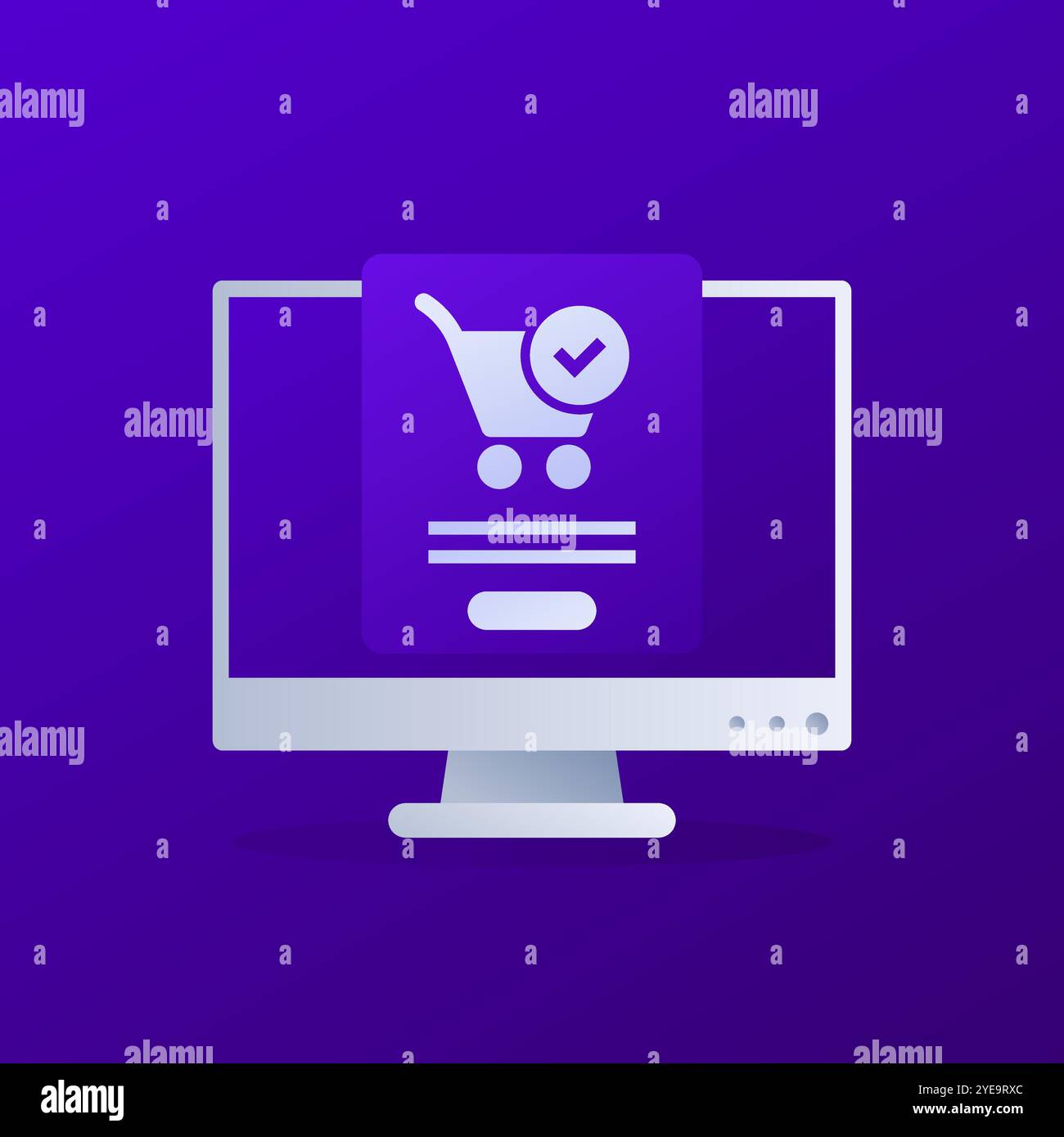 Completed computer Stock Vector Images - Alamy
