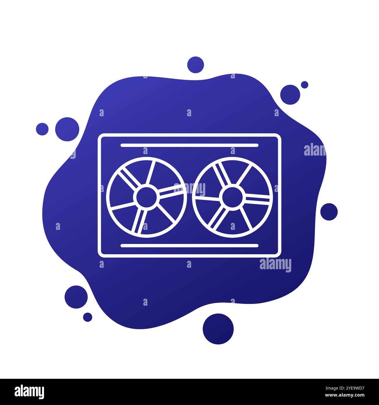air cooling system line icon, vector Stock Vector