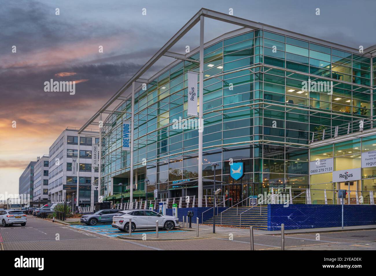 Misummer Boulevard in Milton Keynes Stock Photo