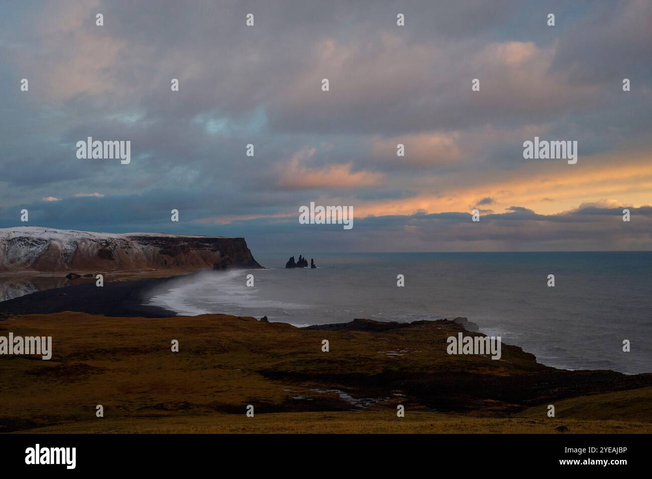 Reynisfjara beach dusk rugged hi-res stock photography and images - Alamy